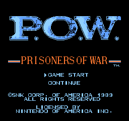NES Games > P.O.W. - Prisoners of War :: Emu-Land.net